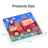 Nya andra leksaker Baby Toys 3D TROE PUZZLES Pedagogiska tecknade djur Tidigt lärande Kognition Jigsaw Puzzle Game for Children Toys