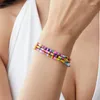 Pulsera de cuentas coloridas bohemias para mujer, pulsera hecha a mano multicapa con cuentas, joyería de playa para niñas, regalos de viaje