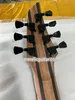 7 snaren Mayon Duell zwart 3-tonig blauw Burst Eye populieren bovenblad elektrische gitaar 5-delige wengé hals ebbenhouten toets zwarte hardware 24 extra jumbo frets