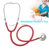 Nouveaux outils atelier enfants stéthoscope jouet Simulation médecin jouet famille Parent-enfant jeux Imitation plastique stéthoscope accessoires 7 couleurs