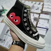 All Stars Big Eyes Shoe CDG CANVAS Play Love with Eyes Hearts 1970 1970S 베이지 색 블랙 클래식 캐주얼 스케이트 보드 스니커즈 35-44 디자이너