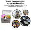 5st vikbar förvaringsbox Portable förvaringskorg Icke-vävd förvaringslåda Kläder Toy Storage Organizer med lock Storage Box 240112