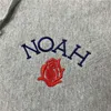 Moletom com capuz masculino novo noah moletom com capuz masculino feminino de alta qualidade preto cinza rosa bordado noah hoodies t240113