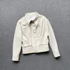Women's Leather 2024genuine Jacket Spring and Autumn Soft Sheepskin Shirt Ear Slimming Short for Women