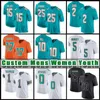 10 Tyreek Hill 1 Tua Tagovailoa Maillots de football Miami''Dolphins''Jaylen Waddle Jalen Ramsey Braxton Berrios Dan Marino Xavien Howard Eli Apple Jaelan Phillips Chubb