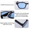 Sunglasses Vintage Square Woman Fashion Designer Shades Mirror Retro Sun Glasses Female Rivet Orange Lens