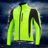 Cycling Jacket Warm Up Thermal Fleece Bicycle MTB Road Bike Clothing Windproof Waterproof Long Jersey 240112