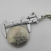 Keychains Creative Fashion Vernier Caliper Keychain for Man Woman Jewelry Accessories Christmas Gift Portable Gadget