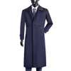 Masculino casual longo trench coat primavera outono único breasted britânico vintage blusão casaco casual para fora M-6XL