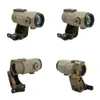 Tactische G45 5X Vergrootglas Scope Met Snelle Ftc Mount Combo Voor Airsoft Us Vlag Originele Markeringen Fde Kleuren Drop levering