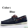 Mens Women Spinnaker äkta Suede Leather Docksides Classic Boat Shoes Högkvalitativa män A121 240112