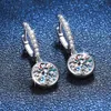 Serenity Day S925 Sterling Silver Plate PT950 Platinum D Color 12 Carat Bubble Earrings Fine Jewelry Women Wholesale 240112