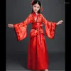 Bühnenkleidung Chinesische Frauen Retro Mädchen Kleidung Mittelalterliches Jahr Hanfu Kleid Kinder Erwachsene Tänzerin