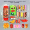 Kids Pretend Play Kitchen Toys Food Toys Simulation Food Cookware Cooking BBQ Kit Role Play Game Educational Gift For Children 240112