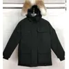 メンズダウンジャケットVeste homme Outdoor Winter Jassen Outerwear Big Fur Hooded Fourure Manteau downジャケットコートヒバーデザイナーカナダ328