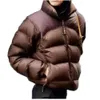 Hommes Brown Puffer Veste Down Vestes Parkas Designer Manteau Zipper Noir À Capuche Veste Femmes Lettre Imprimer Hiver Ski Court Survêtement Pour 86