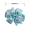 Hair Accessories 10PCS 3.2 Inch High Quality Grosgrain Ribbon Bow Tie WITH/WITHOUT Clip Kids Hairpin Headwear Bowknot