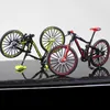 KaKBeir 1 10 Mini modello di bici in lega pressofuso dito in metallo MTB giocattoli da corsa simulazione curva collezione per adulti bambini 240113