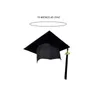 Berets Graduation Hat for Graduate 2024 med Tassel Black Pography Props