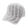 Ball Caps Women Hat Famel Spot Wiersz Pearl szczyt czapki Rekinestone Baseball Baseball Outdoor Sun Handmade Party Fashion