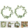 Fiori decorativi 2 pezzi Pianta Fiore artificiale Decorazione Ghirlanda Ghirlanda per matrimonio Appeso Emulazione Rattan Adorna Foglie Vite di plastica