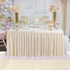6ft Pink Tulle Tutu Table Skirt Tablecloth for Sweet Baby Shower Girl Gender Reveal Unicorn Birthday Party Cake Decoration 240112