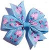 Hair Accessories 10PCS 3.2 Inch High Quality Grosgrain Ribbon Bow Tie WITH/WITHOUT Clip Kids Hairpin Headwear Bowknot