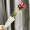 Fiori decorativi Garofani Bouquet all'uncinetto Matrimonio artificiale per la sposa Decorazioni per feste Festa della mamma Regali di San Valentino