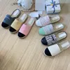 Chaussures de créateurs Femmes Espadrilles Chaussures pêcheurs plates Chauffle de chaussures décontractées toile mode Lady Girls Summer Summer Shoes décontractées