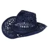 Bérets Fashion Lady Pliable Chapeaux de vache décontractés pour adultes LED clignotant Fedora Party Big Head Hommes Western Print Stuff