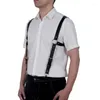 Belts Fashion Men Leathers Suspenders Belt Vintage Braces Wedding Wear Dropship