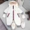 Luxury infant jumpsuits boys girls One piece down jacket Size 73-100 Comfortable winter newborn baby Crawling suit Jan10