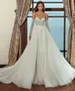 Ivory Wedding Dresses White Bridal Gowns Custom Zipper Lace Up Plus Size New A Line Sweetheart Tulle Sequins Formal