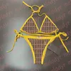 Costume da bagno bikini sexy da donna con stampa di lettere Biquinis per le vacanze estive Costume da bagno per feste in piscina di compleanno Costume da bagno con reggiseno imbottito push-up