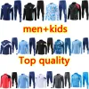 2023 24 Man City Football Survêtements de football Survêtement d'entraînement HOMMES Kit enfants 22 23 24 Haaland DE BRUYNE FODEN GREALISH J.Alvarez Sportswear Survatment Chandal Set