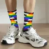 Erkek Çoraplar Erkek Erkekler Harajuku Ally Flag Sock Polyester LGBT Gurur Gökkuşağı Spor Kadın İlkbahar Yaz Sonbahar Kış