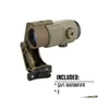 SCOPES TACTISK G45 5X MAGNIFIER SCOPE MED FAST FTC Mount Combo för AirSoft US Flag Original Marks FDE Colors Drop Delivery