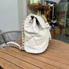 String 19 Letter Backpack Moda Donna Borsa alta Borsa a secchiello Accessori per catena Hardware Borsa tote Pelle di pecora di qualità Vera pelle Lady