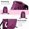 Sacos de cordão saco de esportes festival mochila náilon softpack ginásio esportes fitness viagem yoga feminino meninas estudante mochila de viagem