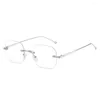 Zonnebril Oogbescherming Bijziendheid Bril Klassiek Antistraling Ultralight Frame Brillen Metalen computerbril Heren Dames