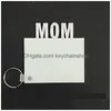Blank Mom Dad Family Mdf Keychains Key Rings Sublimation Heat Transfer Po Wooden Diy Keychain Keyrings Kit Jewelry Making Drop Delive Dh7Do