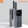 Talkie Xiaomi Walkie Talkie 2S 1.77 "Färgskärm 4W Power 120hour Standby Dual Mode 5 km Call Distance IP54 Outdoors Security Intercom