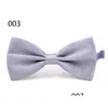 Solid Bow Ties Groom Men Colourf Plaid Cravat Gravata Male Marriage Butterfly Wedding Bowties Business Tie Drop Delivery Otgsm