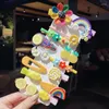 Hair Accessories 14 Pcs A Set Girls Cute Cartoon Sweet Clip Rainbow Fruit Bands Lovely Headwear Hairpins