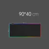 LED Light Mouse Board RGB Keyboard Desktop Kolor Surface Black Mouse Pad Waterproof Multi Size World Computer Game Console 240113