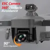 Drone con doppia fotocamera 4K, ritorno GPS, motore brushless, gimbal a 3 assi, evitamento degli ostacoli a 360°, posizionamento del flusso ottico, trasmissione di immagini in tempo reale, un tasto di decollo/atterraggio