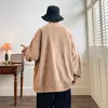 Streetwear hommes pull japon Style grande taille 7XL homme Sweatercoat mode hauts amples décontracté simple boutonnage vêtements 240123