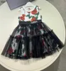 Брендовое детское платье, черная пряжа, перспективный дизайн, юбка для девочек, размер 110-160, летние детские платья, дизайнерское детское платье, 10 января