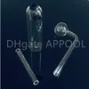 6 tum Mini Glass Oil Burner Bong Hosah Water Pipes med tjocka Pyrex Clear Heady Recycler Dab Rig Hand Bongs för rökning
