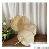 Feestartikelen 120 stuks Palmbladeren Fans Handgemaakte Rieten Natuurlijke Kleur Palm-Waaier Traditionele Chinese Ambachtelijke Geschenken Sn2709 Drop Delivery Home Dhwni